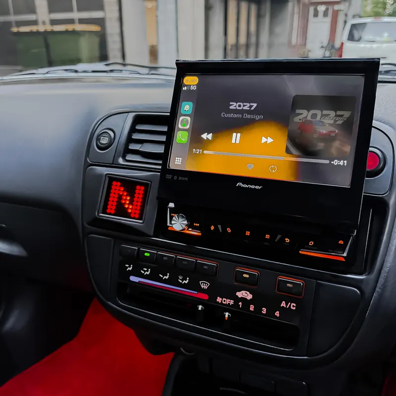 Gear indicator screen showing N in a Civic EK dash